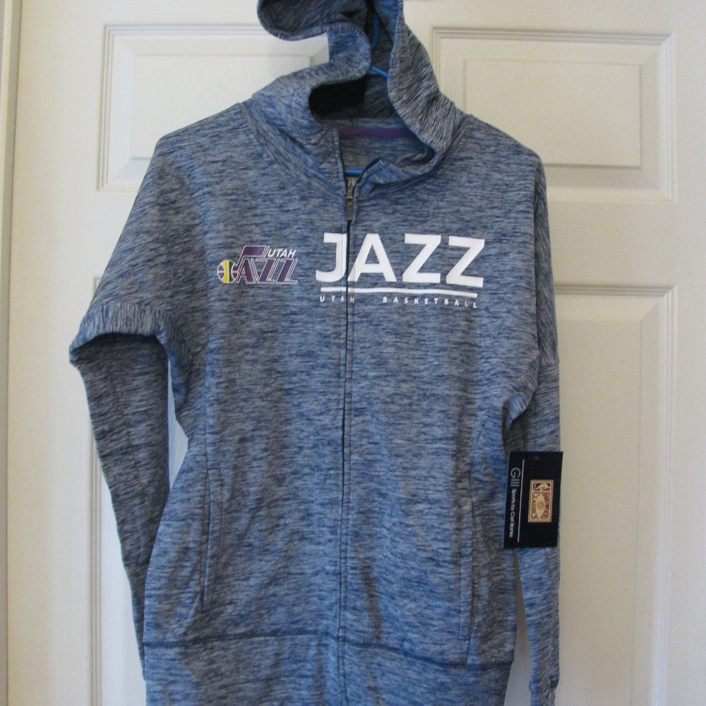 Utah Jazz Basketball Hoodie Full Zip Small by GIII 4her by Carl Banks NWT FINAL